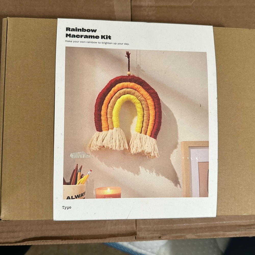 Rainbow Macrame Kit
